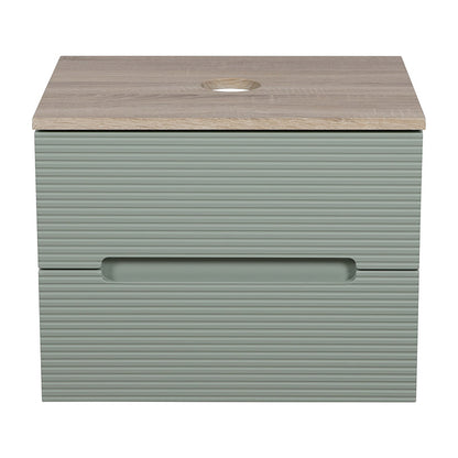 Vito 600mm 2 Drawer Wall Mounted Vanity Unit & Countertop