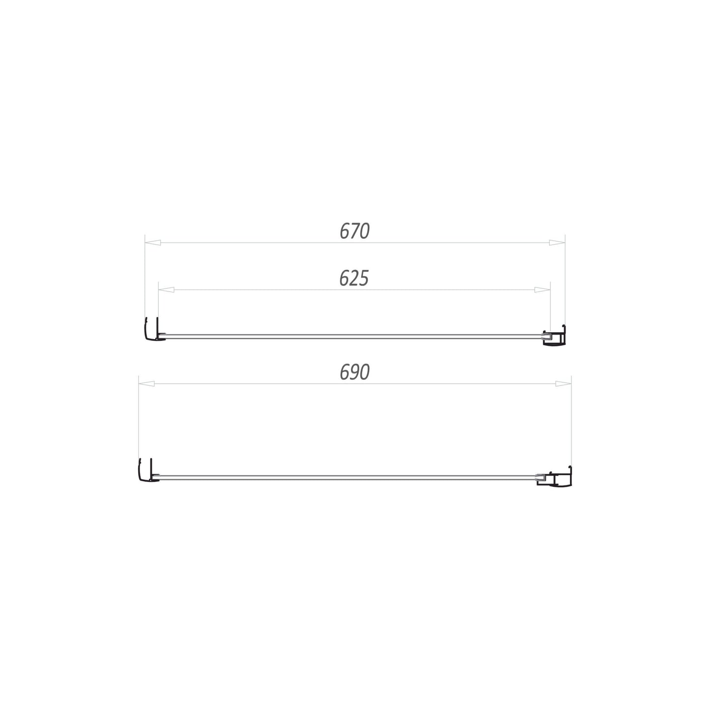Sense6 700mm Side Panel - Black