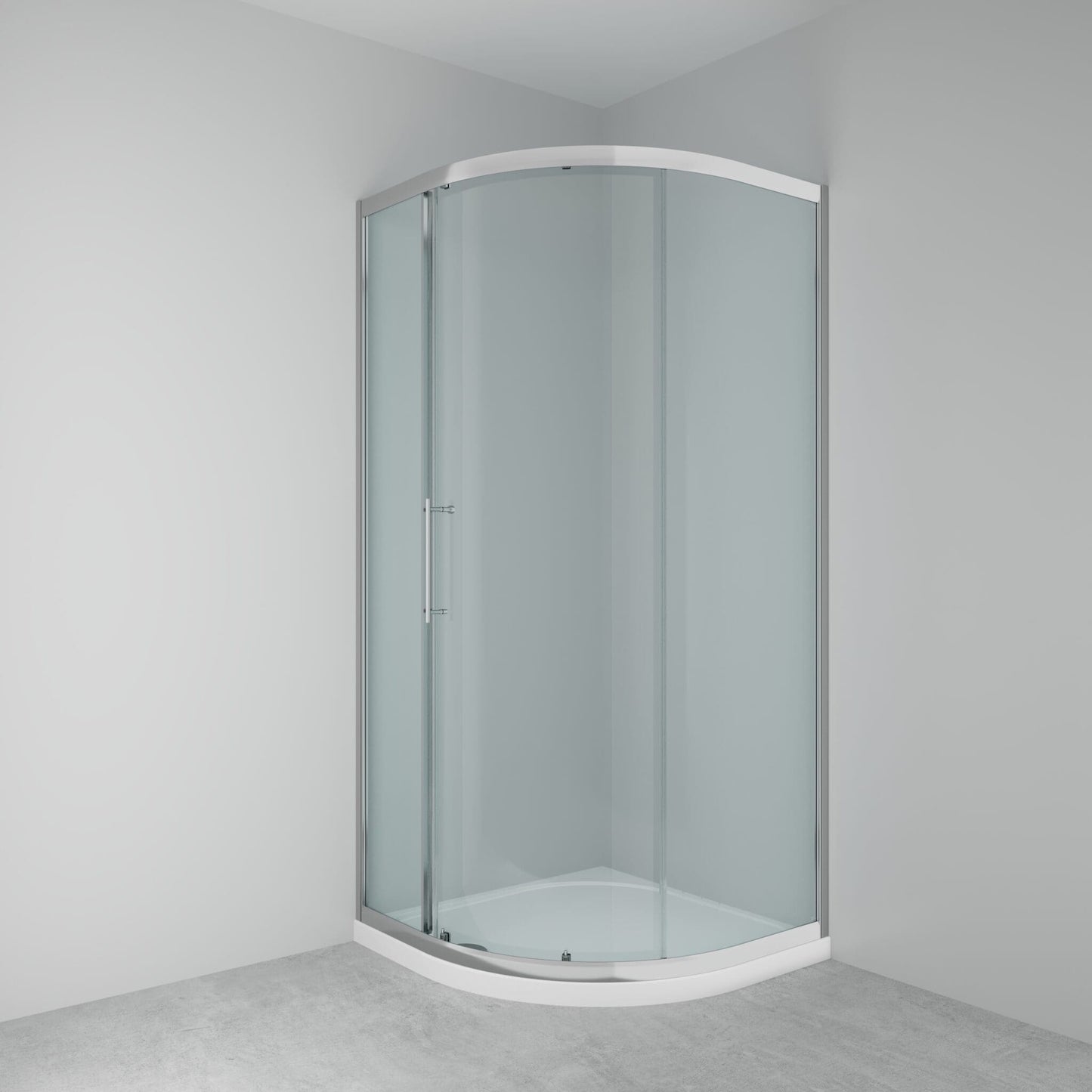 Lakes Enclosures 900mm Single Door Quadrant Shower Enclosure - Chrome