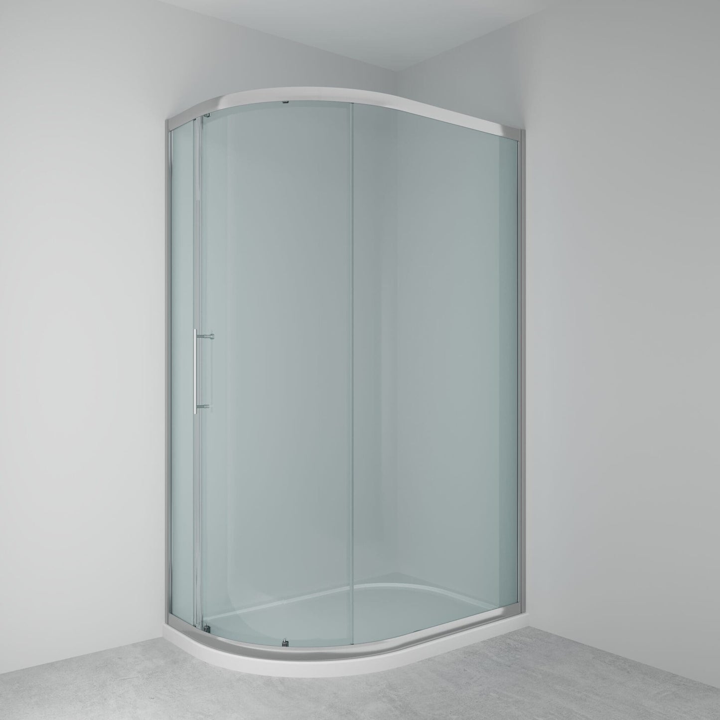 Lakes Enclosures 1200x800mm Offset Quadrant Shower Enclosure - chrome