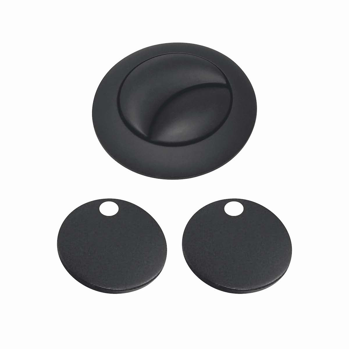 Flush Button & Hinge Covers - Black