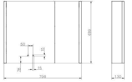 Luce 800x600mm Luxury LED Mirror Cabinet