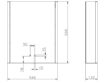 Luce 550x700mm Luxury LED mirror Cabinet