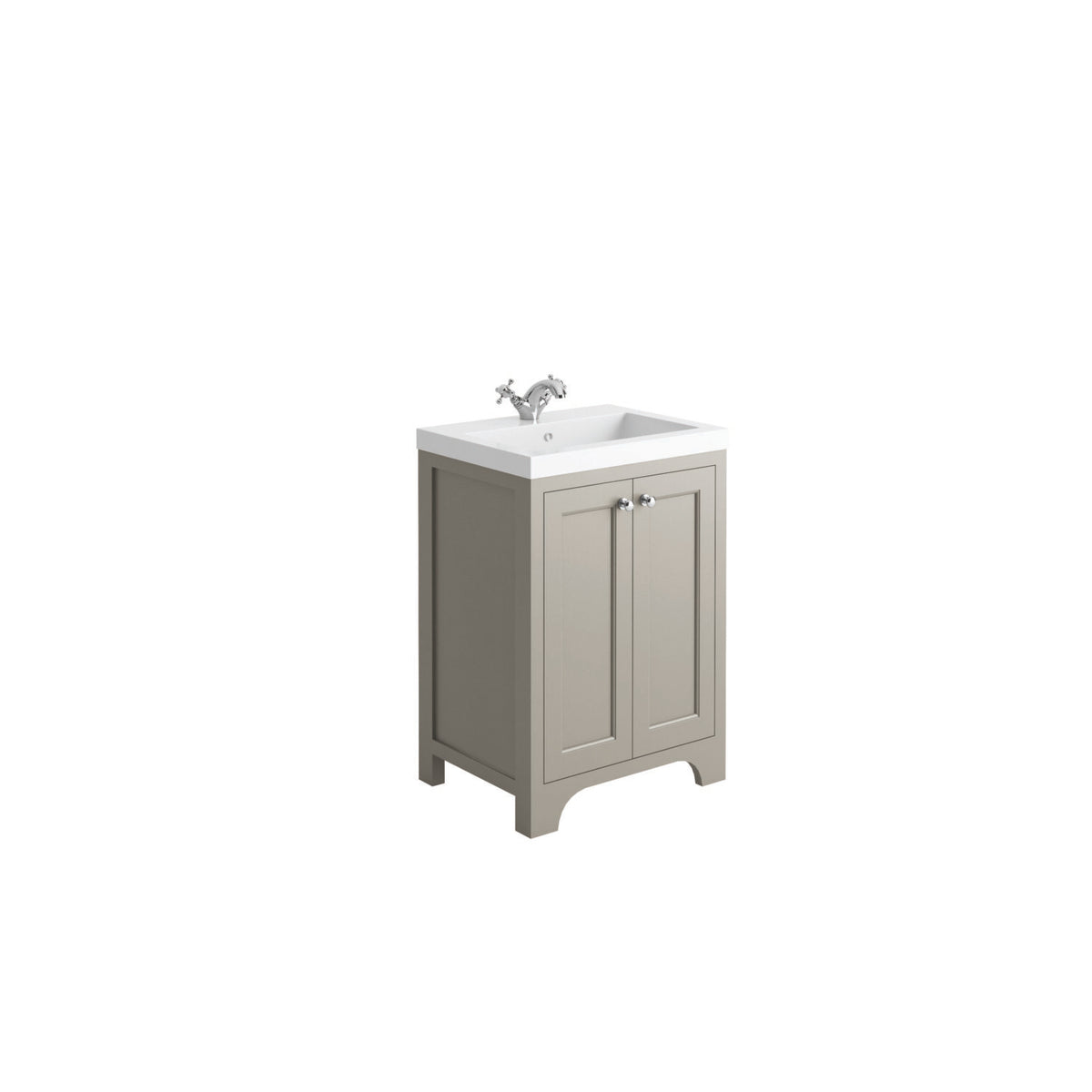 Chiavari Brunswick 600 Vanity Unit & Basin - Dove Grey