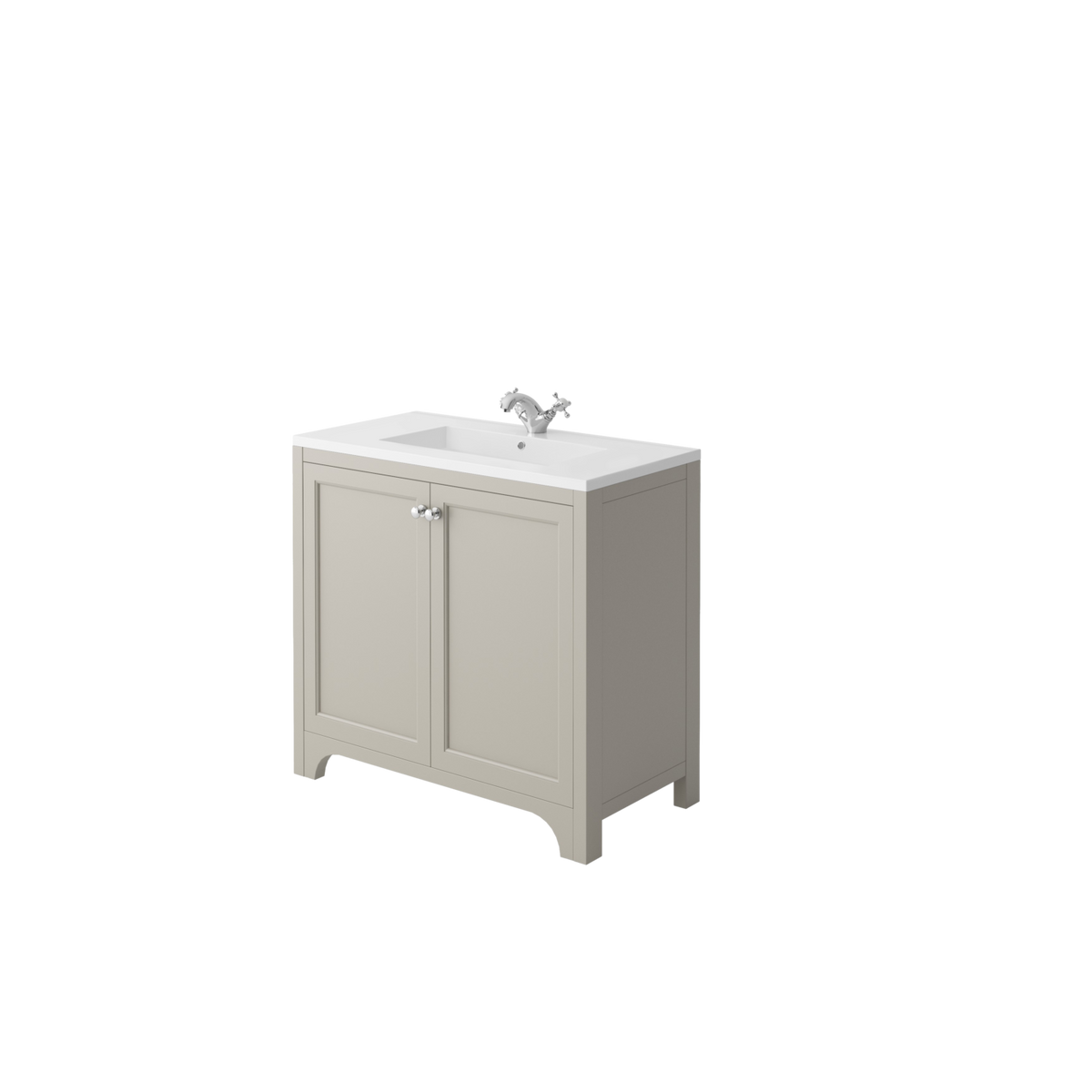 Chiavari Brunswick 900 Vanity Unit & Basin - Dove Grey
