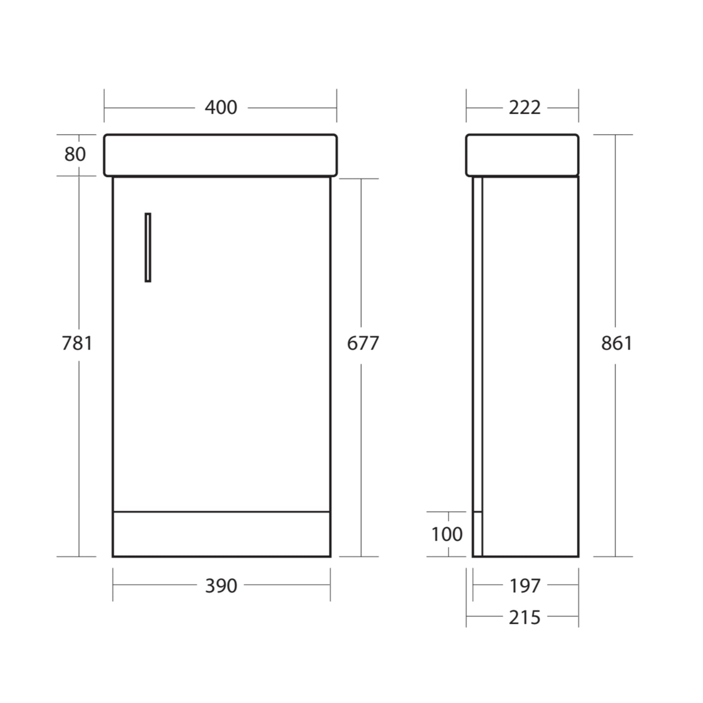 Viva 450mm Vanity unit & Basin