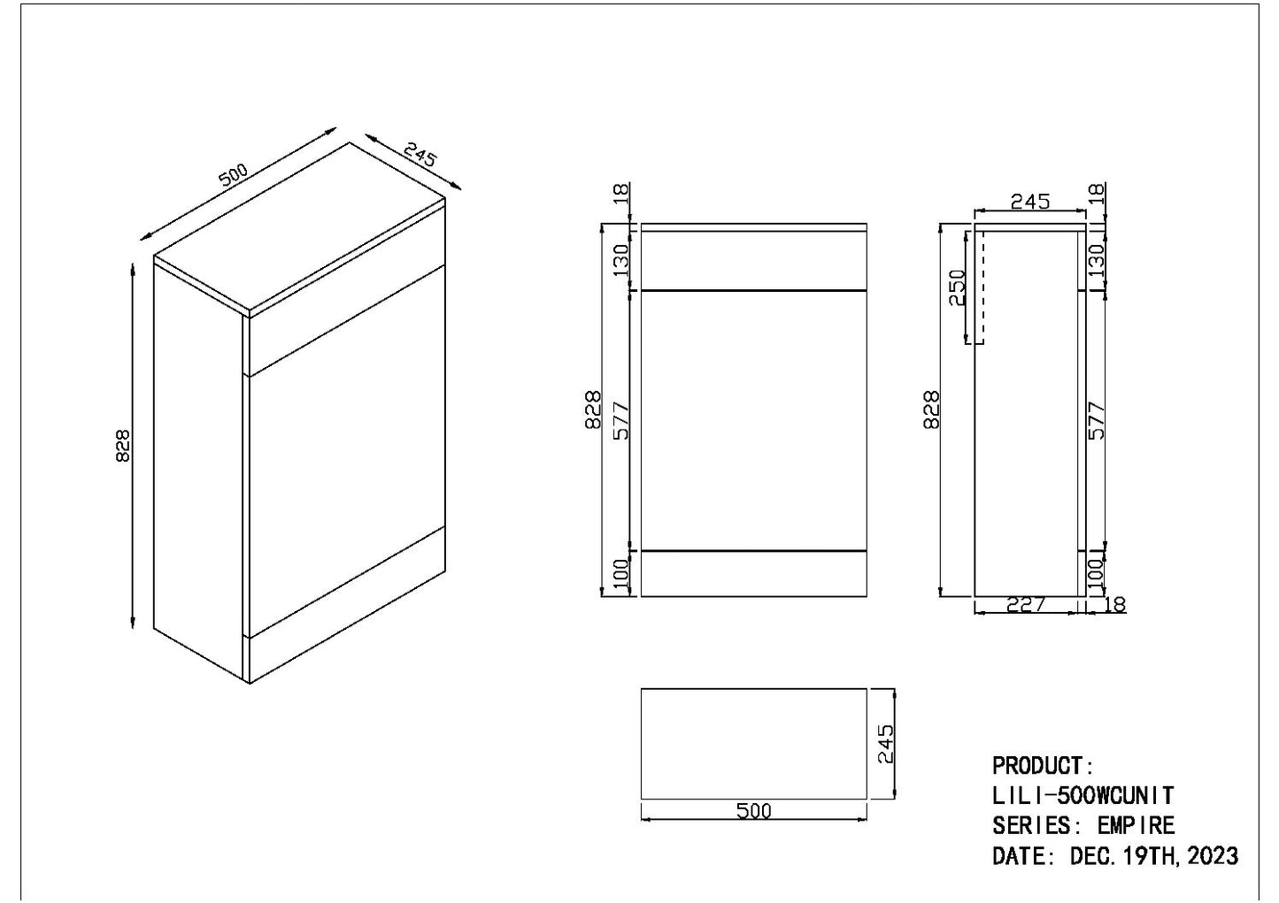 Siena WC Unit - Green
