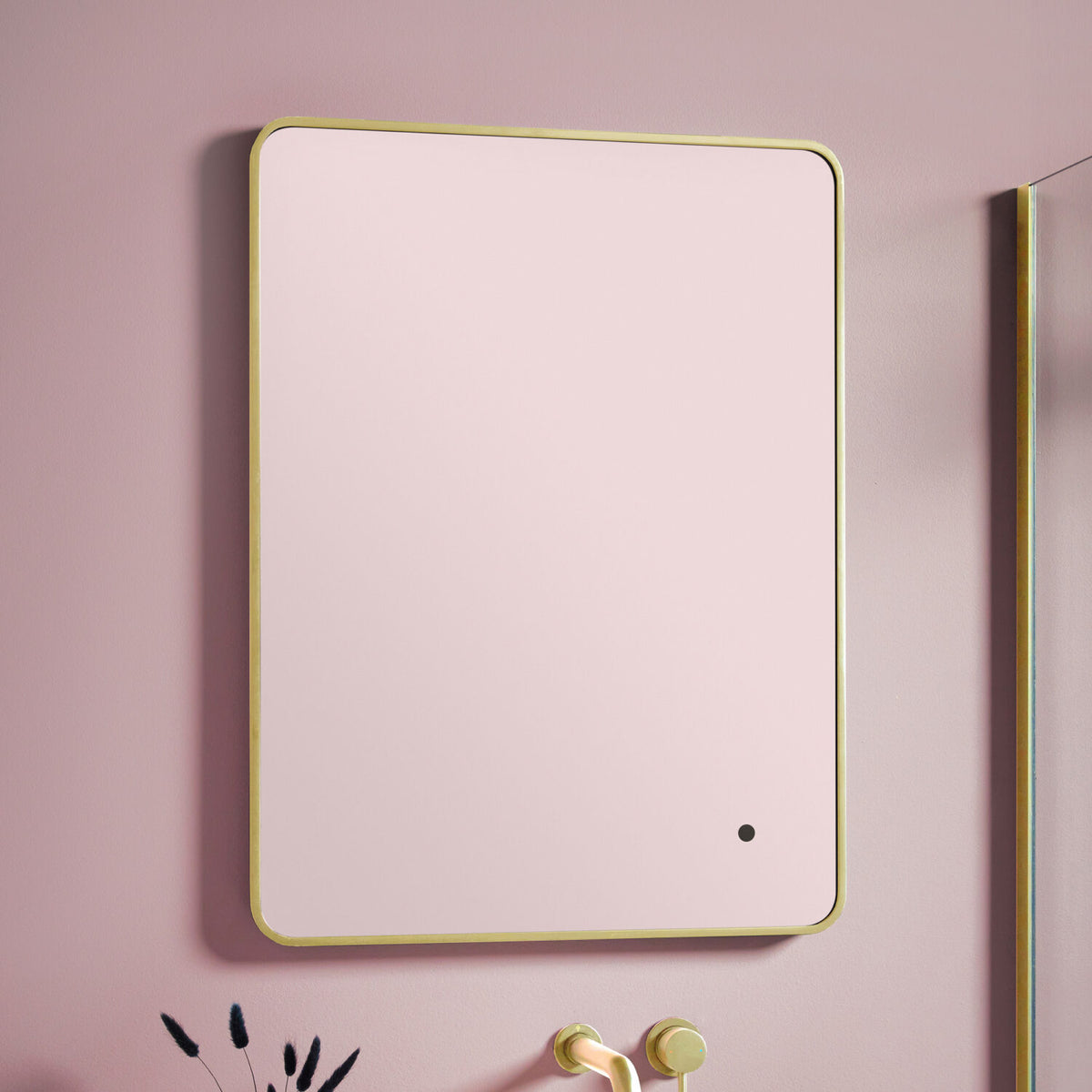 Granada Soft Edge LED Mirror - Brushed Brass
