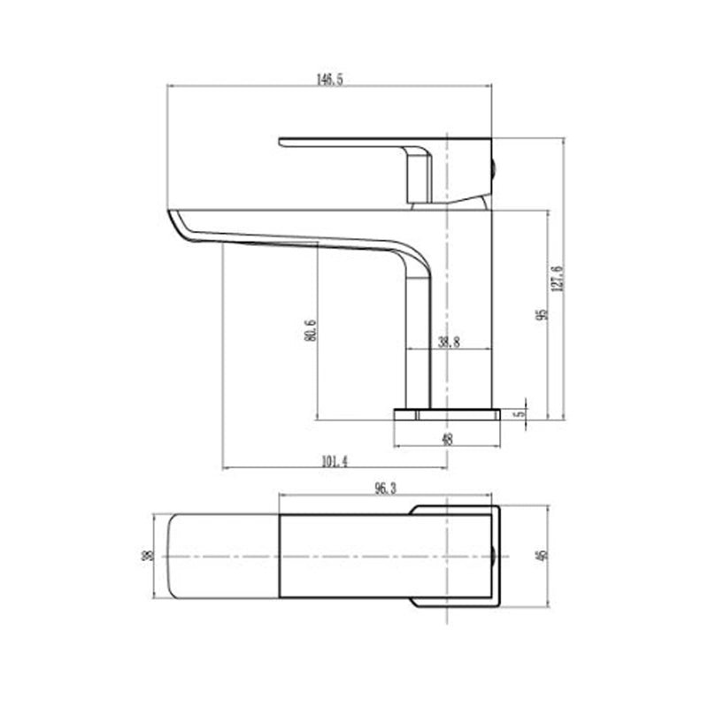 Elio Basin Mixer - Brushed Brass