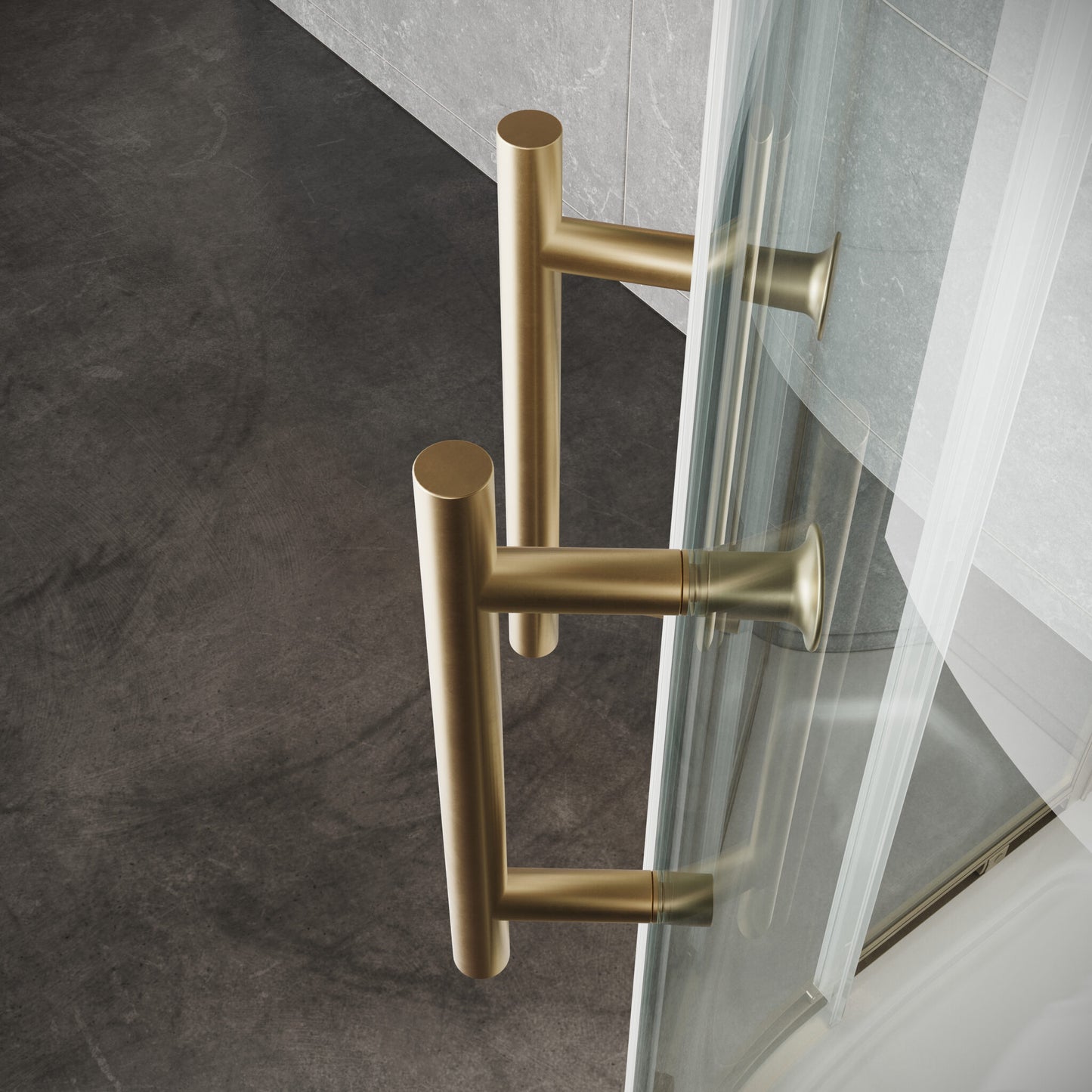 Sense6 800x800mm 2 Door Quadrant Enclosure - Brushed Brass