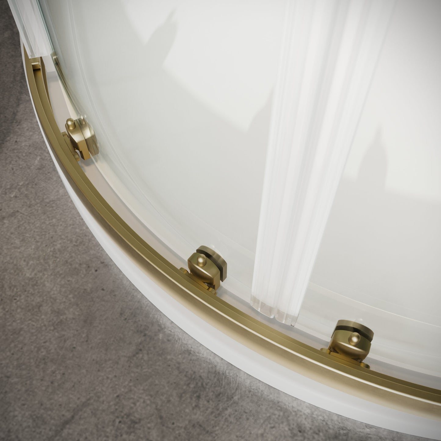 Sense6 800x800mm 2 Door Quadrant Enclosure - Brushed Brass
