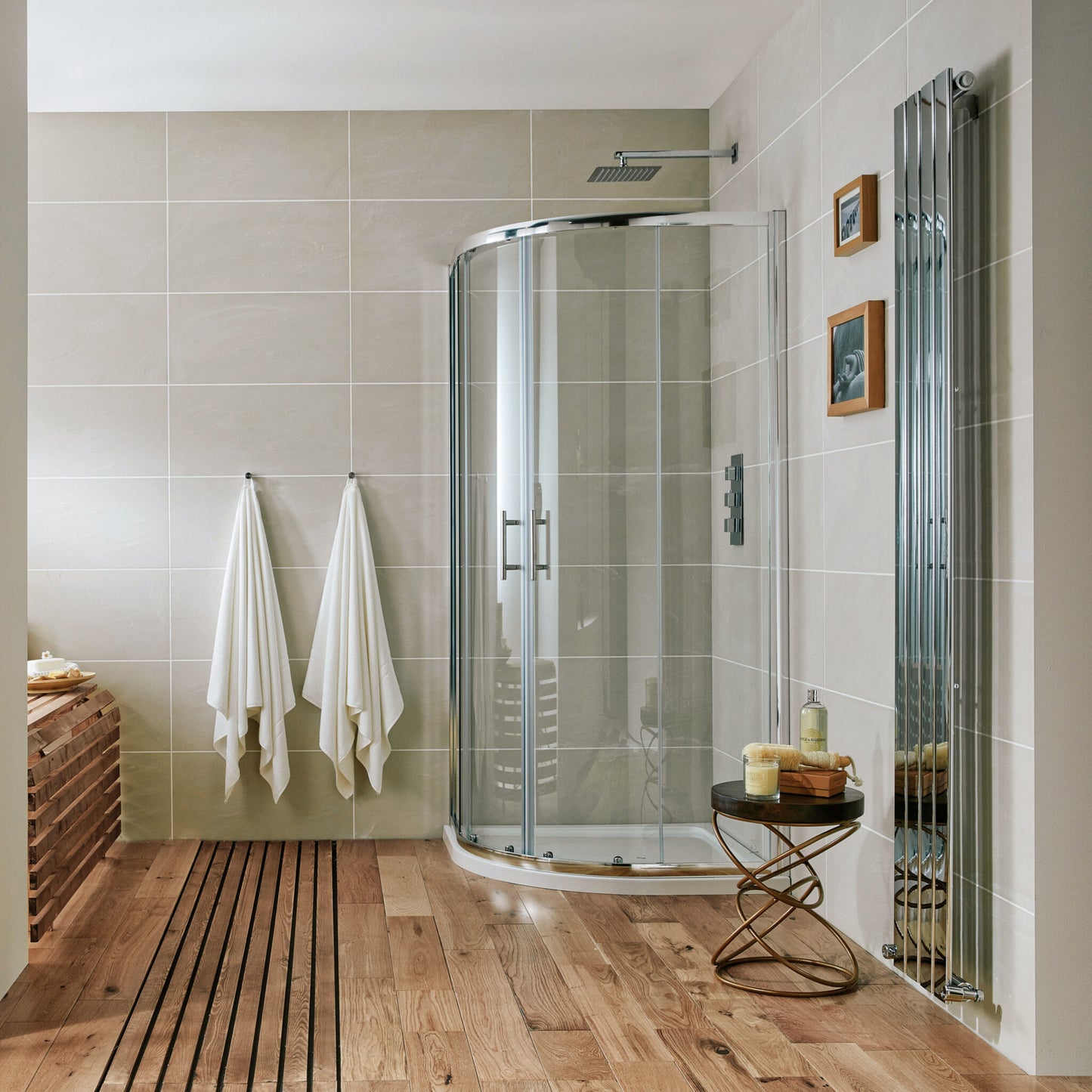 Sense6 900x760mm 2 Door Quadrant - Chrome