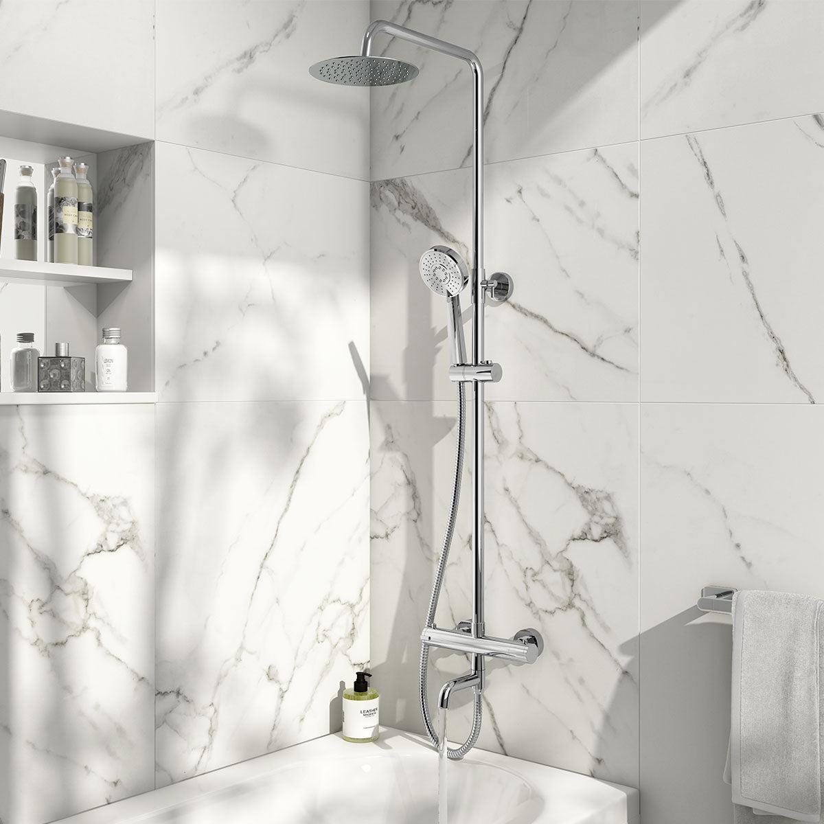 Belluno Solar Rigid Riser Shower & Bath Filler