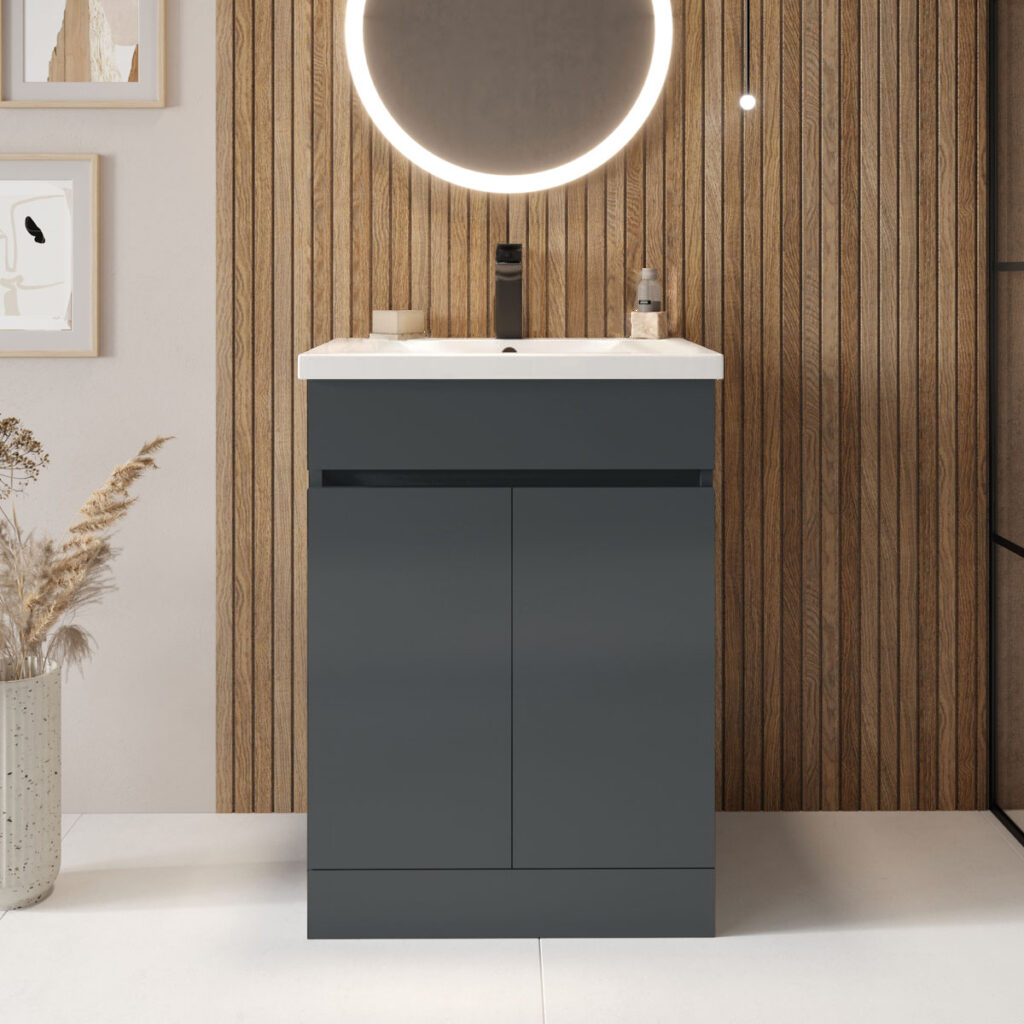 Siena 500mm 2 Door Floorstanding Vanity Unit & Basin