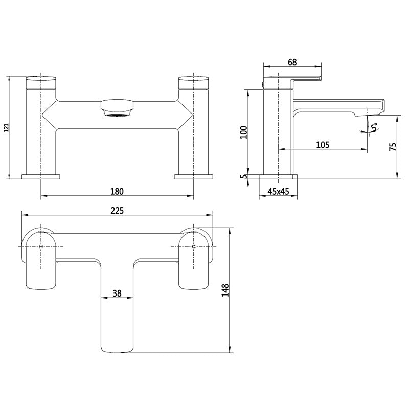 Nexa Bath Filler - Black