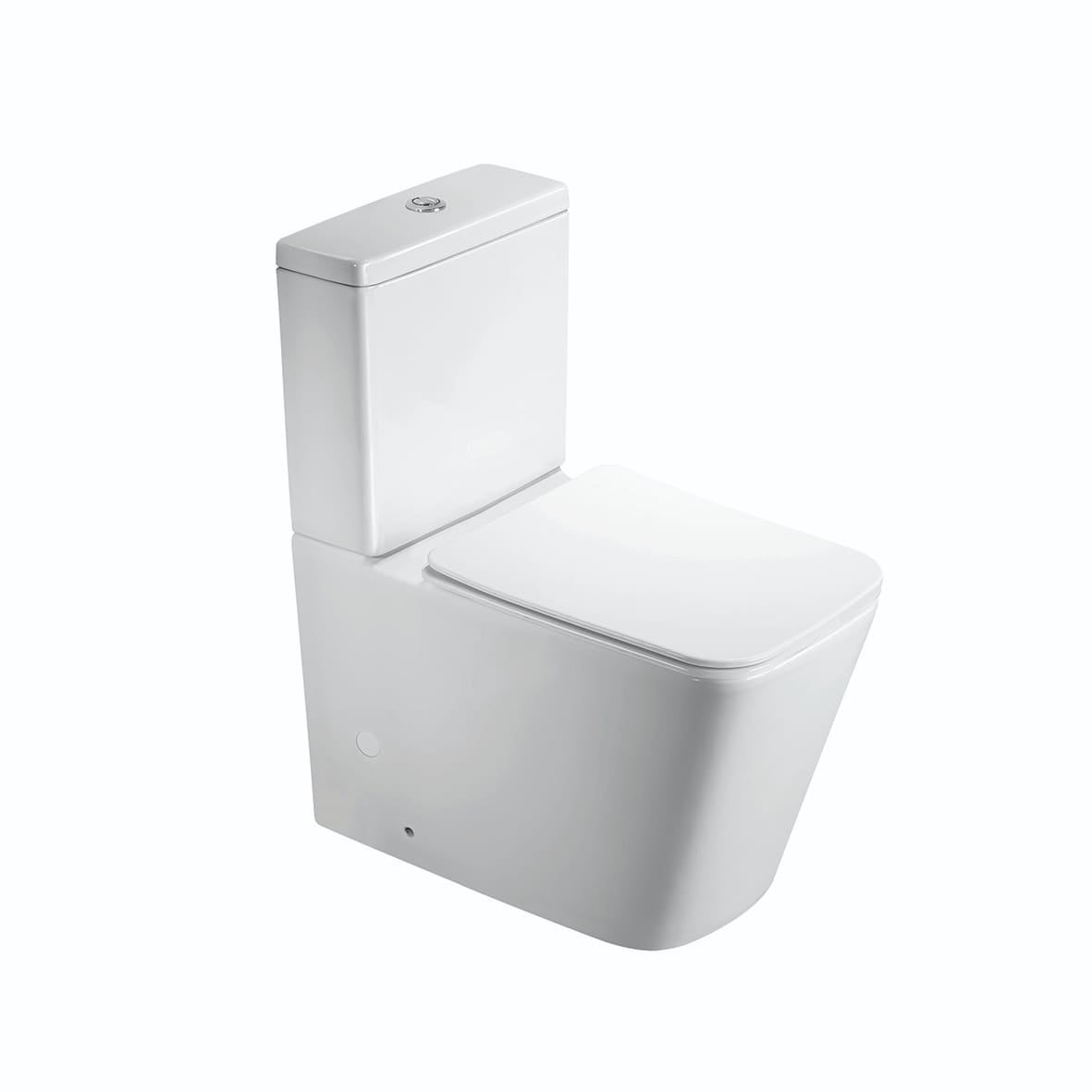 Plaza - Rimless Back To Wall Toilet with Soft-close Seat including cistern internals