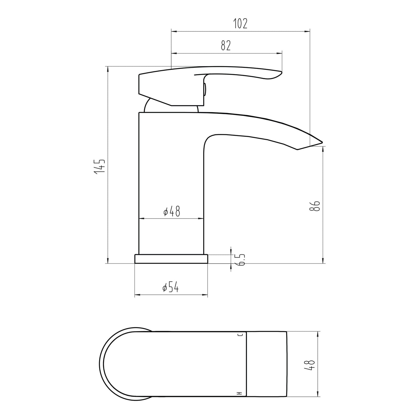 Pietro Basin Mixer & Waste - Chrome