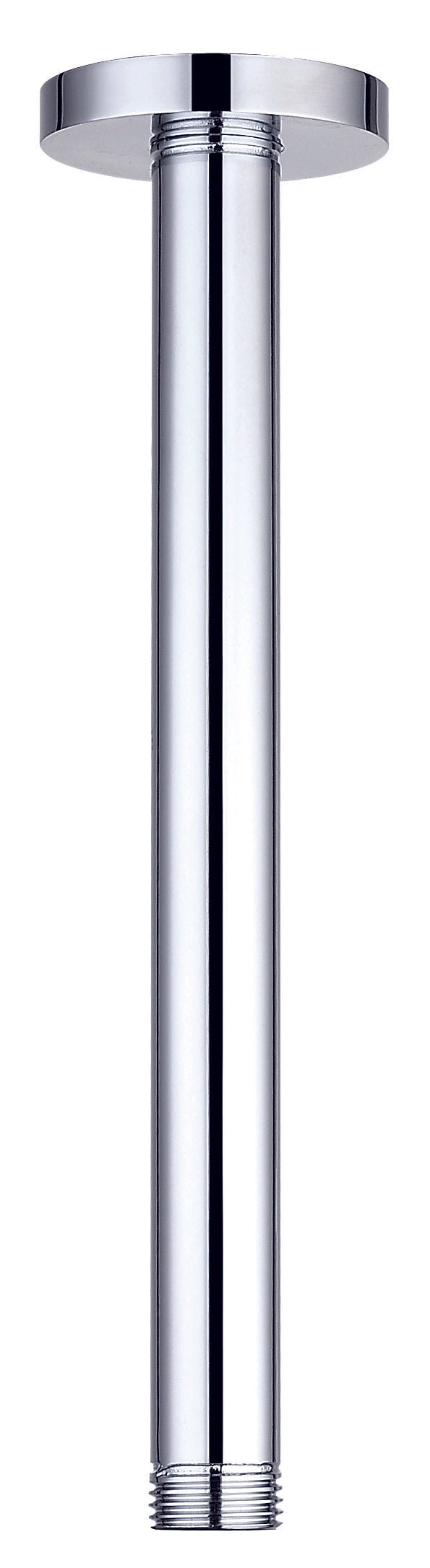 Round Ceiling Shower Head & Arm - Chrome