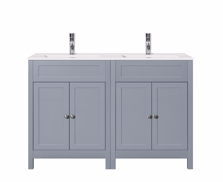 Varenna 1200mm Twin 4 door Vanity Unit & Basin - Moonstone