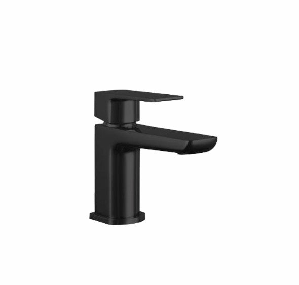 Elio Compact Basin Mixer & Waste - Black