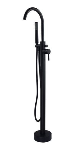 Cascade Freestanding Bath Mixer - Black