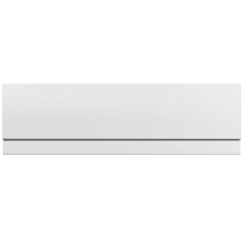 1700mm Waterproof Bath Panel With Plinth - White Gloss