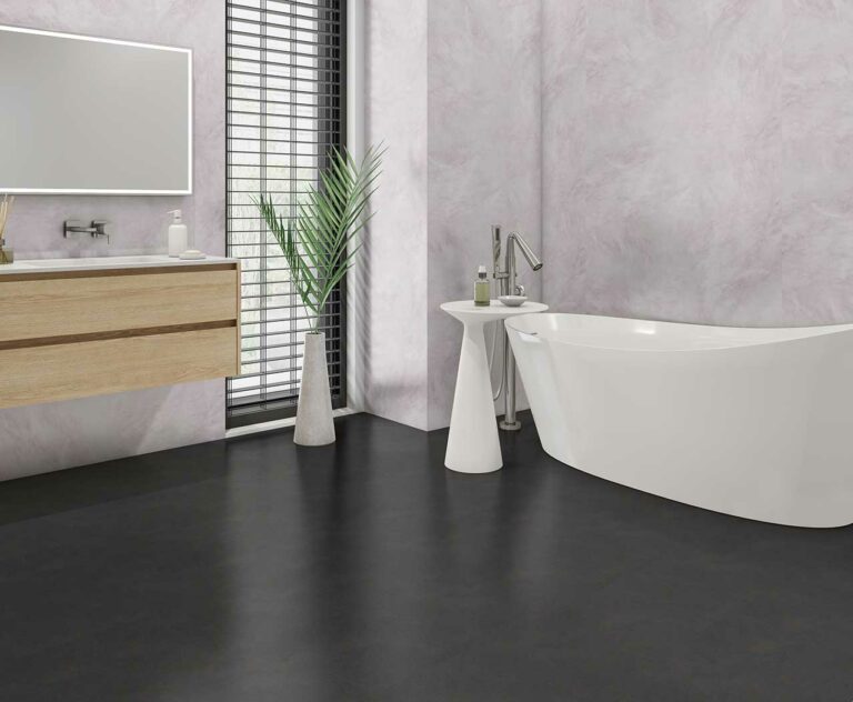 1m PVC Wall Panel - Grey Marble