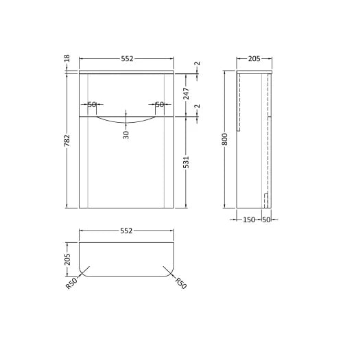 Luno WC Unit - Matt White