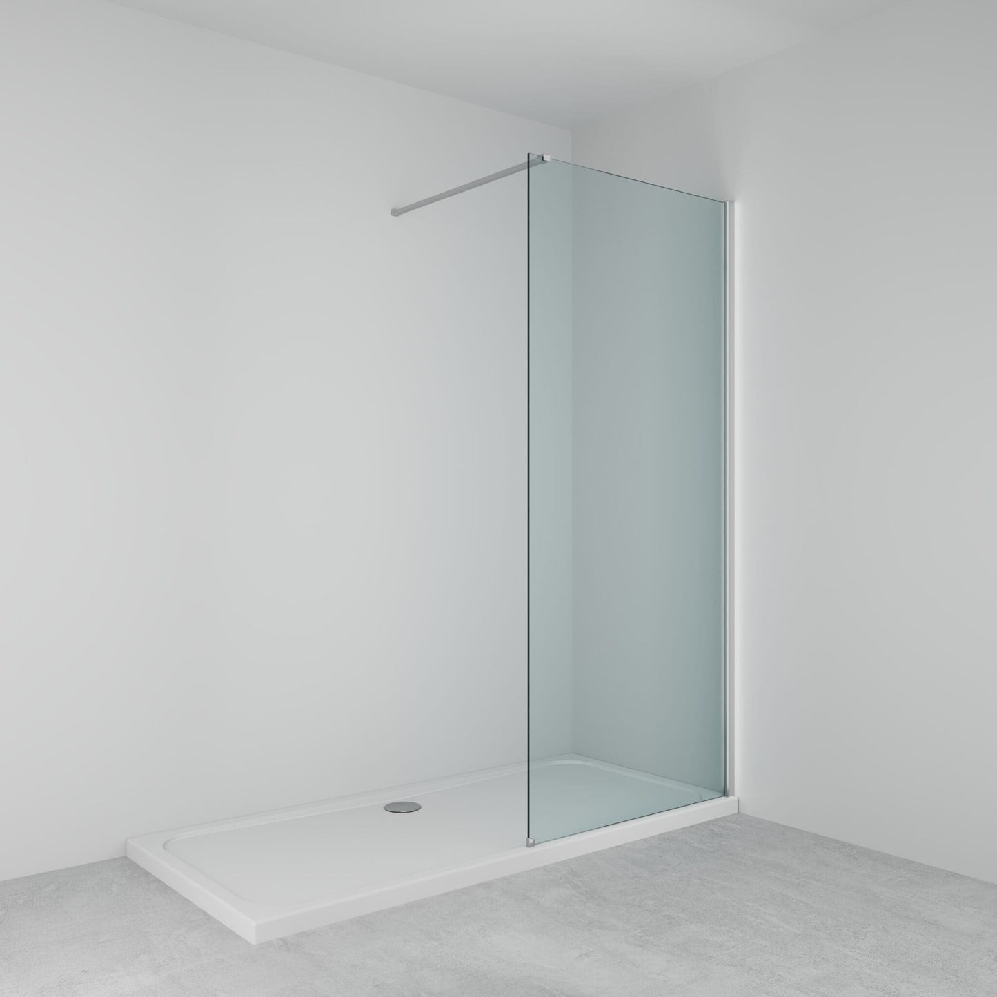 Lakes Enclosures 1200mm Wetroom Screen - Chrome