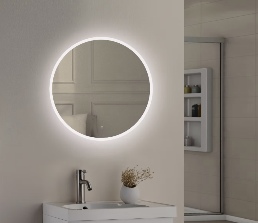 Seren 800mm Round LED Mirror with Demister & Colour Change