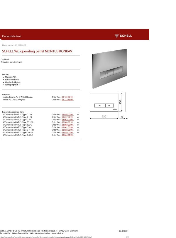 Sentinel 1150mm WC Frame & Cistern Kit with Mounting Brackets & Flush Plate
