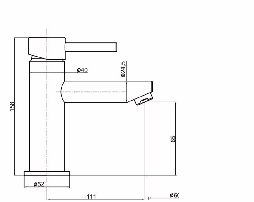 Marlo Basin Mixer & waste - Chrome