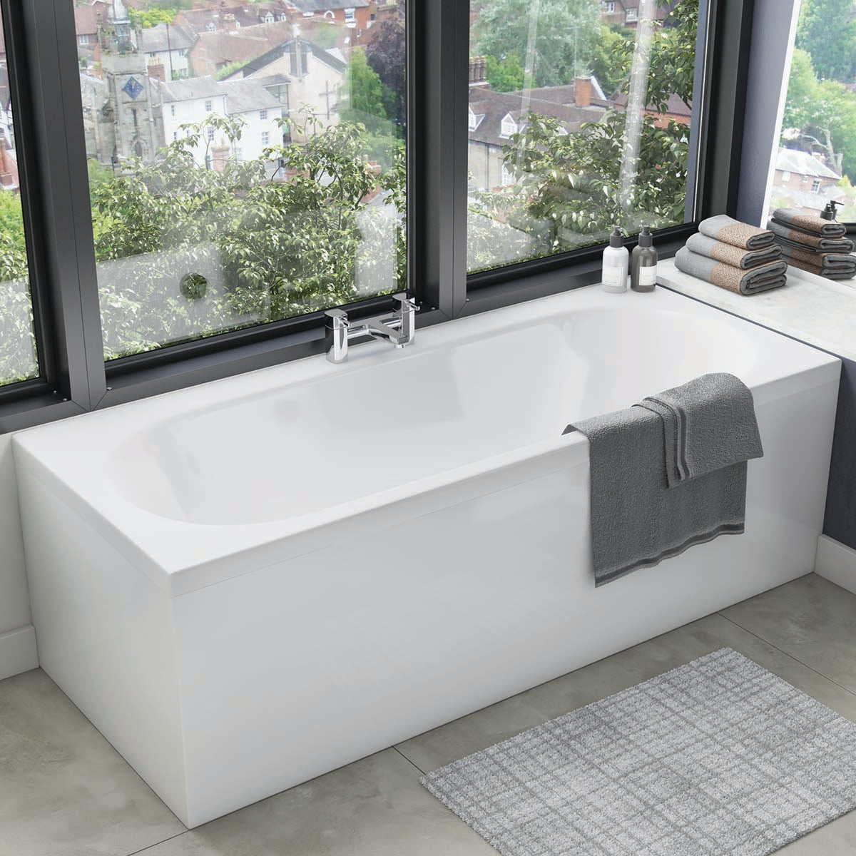 Enzo Bath Filler - Chrome