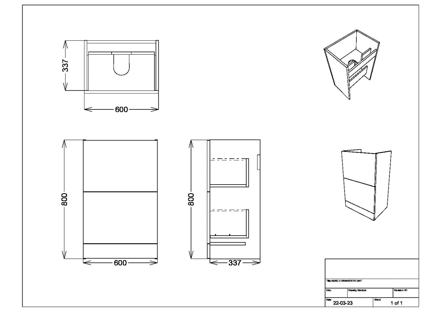 Velora 600mm Floorstanding Vanity Unit & Basin - Oak