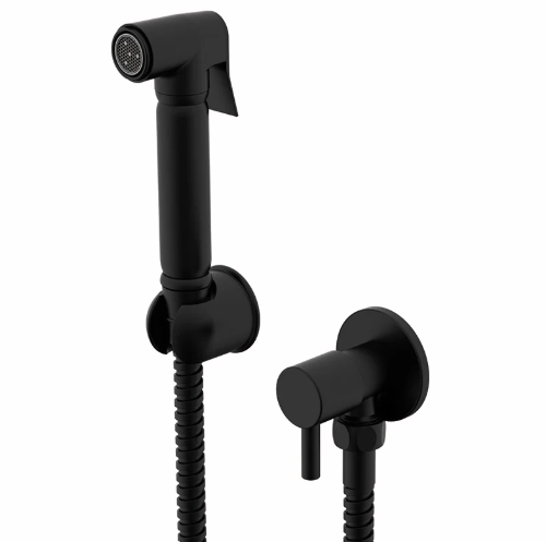 Round Douche Diverter Kit - Black