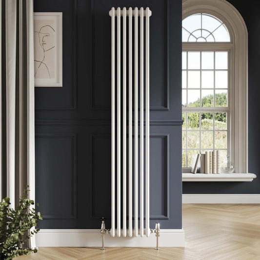 Foggia 3 Column Vertical Radiator - White
