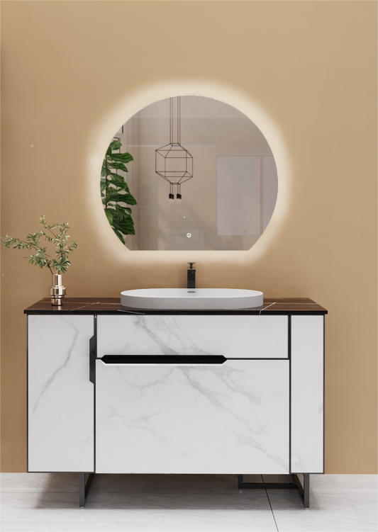 Lucie 700x800mm LED Mirror with Demist & Colour Change