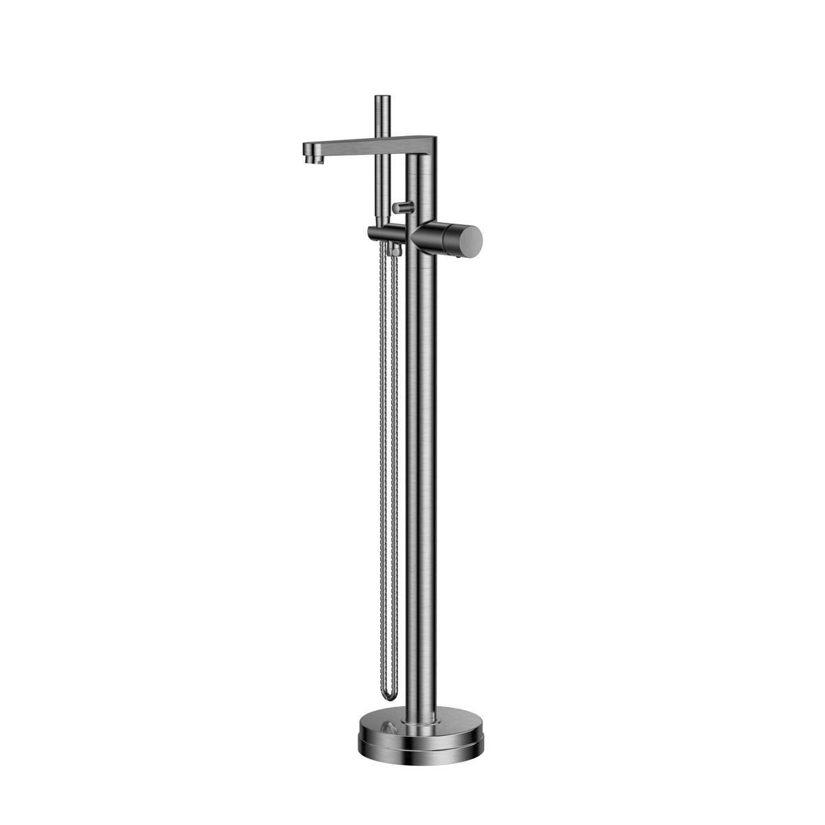Milo Freestanding Bath Mixer - Gun Metal
