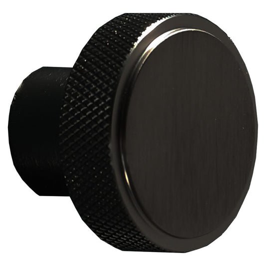 knurled Round handle - Black