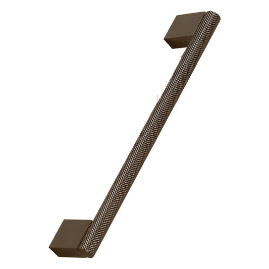 180mm Knurled Straight Handle - Brushed Bronze