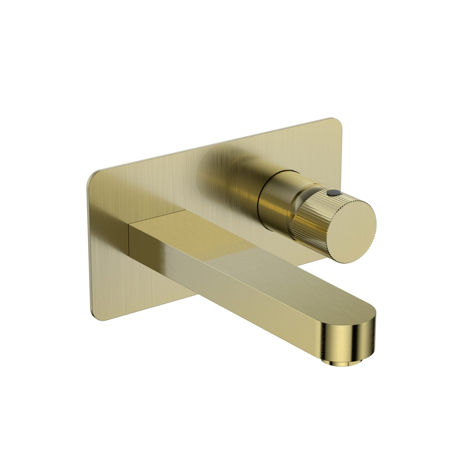 Milo Wall Mounted Basin Filler - Brushed Brass