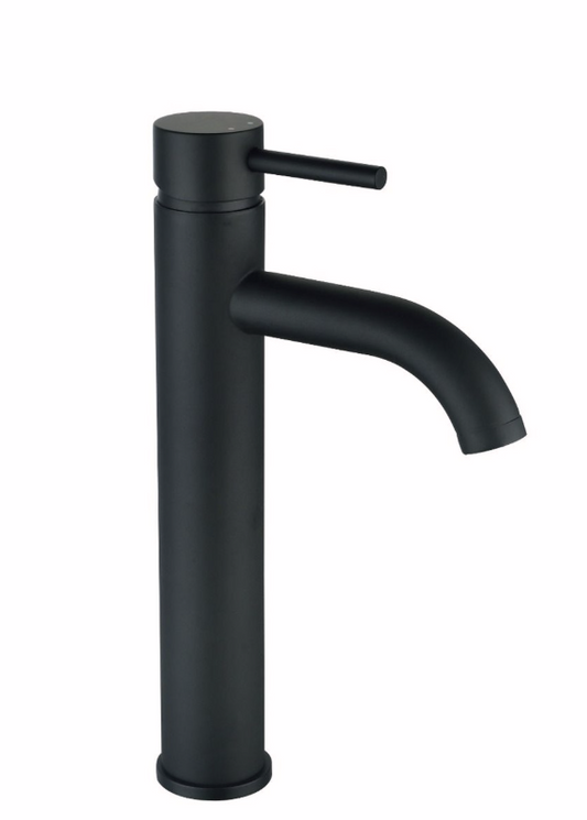 Stilo Tall Basin Mixer - Black
