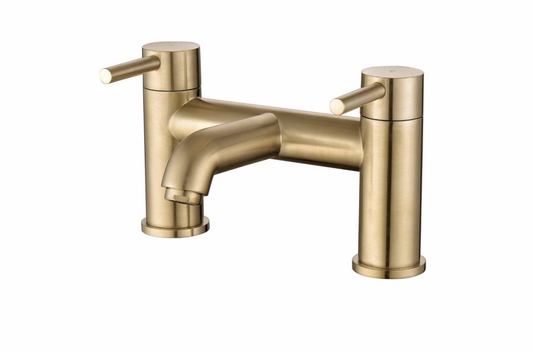 Stilo Bath Filler - Brushed Brass