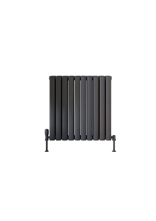 Aspect 590x600mm Designer Radiator Double - Anthracite