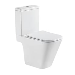 Cruz Open Back Close Coupled Toilet & Soft Close Seat