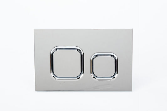 Trustfit Flush Button Plate - Chrome