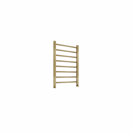 Sole 500x800mm Heated Towel Rail - Brushed Brass