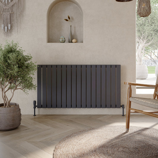 Aspect 1121x600mm Designer Radiator Single - Anthracite