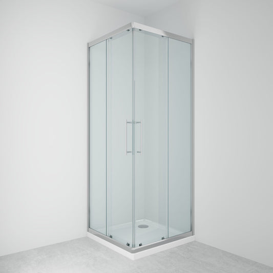 Lakes Enclosures 800x800mm Corner Entry Shower Enclosure - Chrome