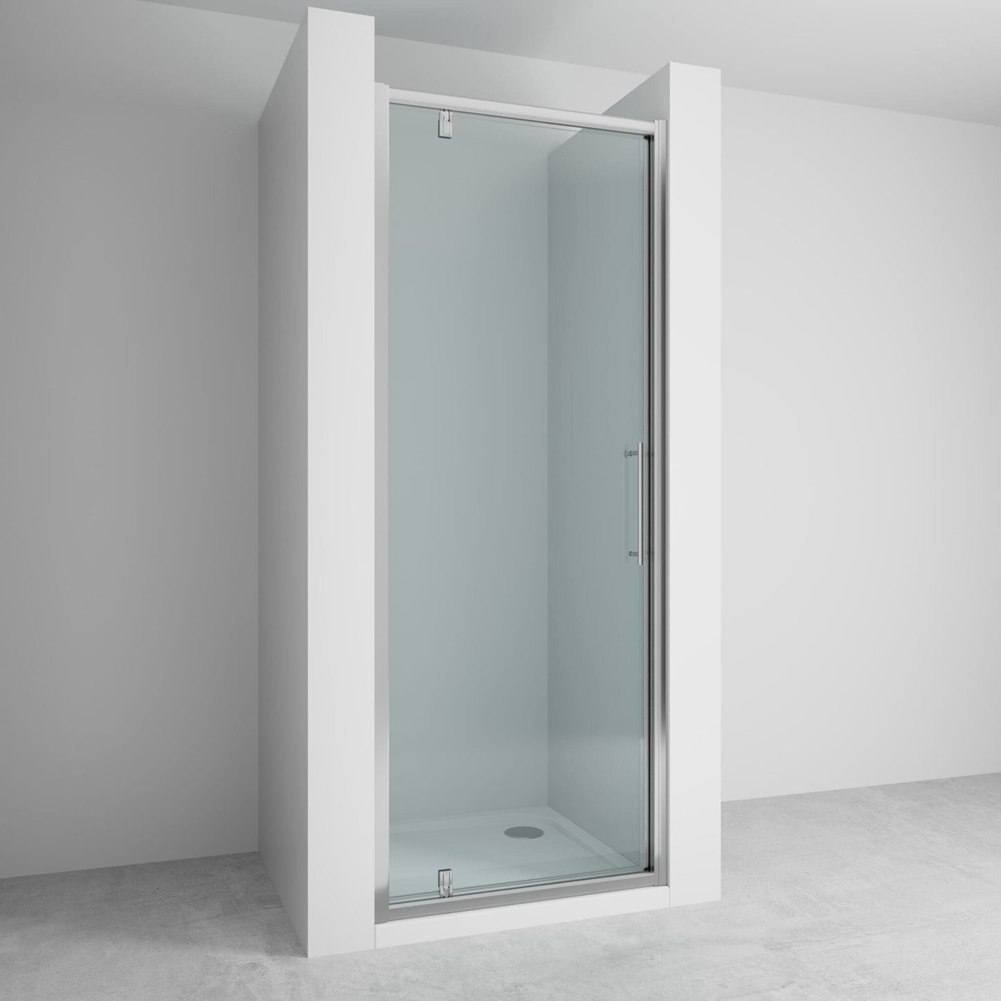 Lakes Enclosures 800mm Pivot Shower Door - Chrome